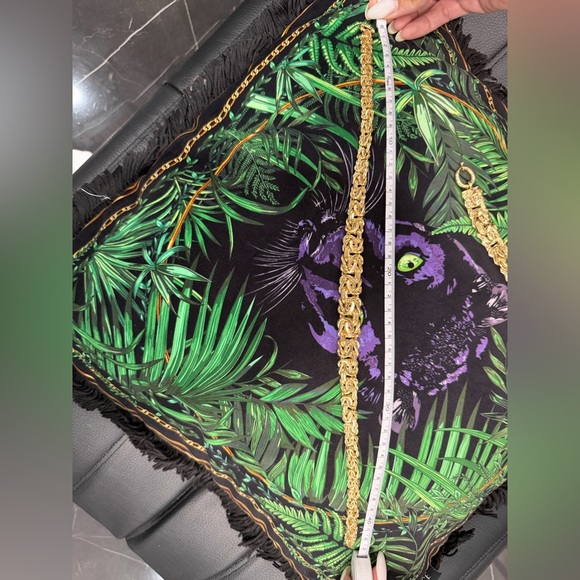 14K Solid Italian Gold Byzantine Necklace & Bracelet Set - Picture 6 of 6